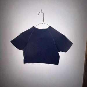 Alphalete Navy Crop Top